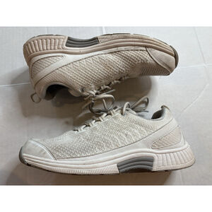 Orthofeet Women's Coral Knit Sneakers Walking Comfort White Shoes Size 9.5